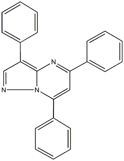 3,5,7-triphenylpyrazolo[1,5-a]pyrimidine Struktur