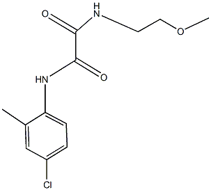 N~1~-(4-chloro-2-methylphenyl)-N~2~-(2-methoxyethyl)ethanediamide Struktur