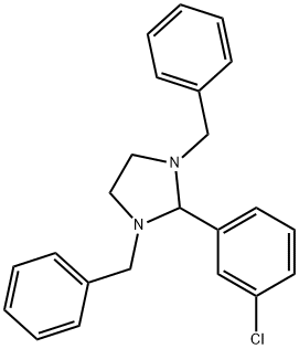 1,3-dibenzyl-2-(3-chlorophenyl)imidazolidine Struktur