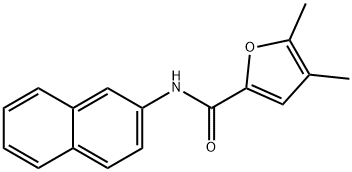 4,5-dimethyl-N-(2-naphthyl)-2-furamide Struktur