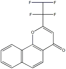 2-(1,1,2,2-tetrafluoroethyl)-4H-benzo[h]chromen-4-one Struktur