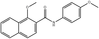 1-methoxy-N-(4-methoxyphenyl)-2-naphthamide Struktur