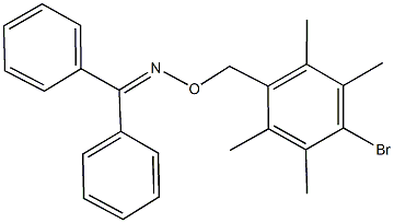 diphenylmethanone O-(4-bromo-2,3,5,6-tetramethylbenzyl)oxime Struktur