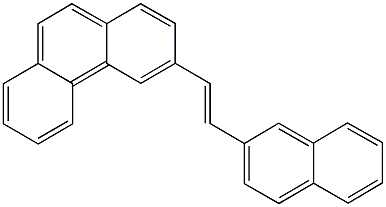 3-[2-(2-naphthyl)vinyl]phenanthrene Struktur