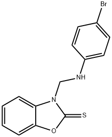 3-[(4-bromoanilino)methyl]-1,3-benzoxazole-2(3H)-thione Struktur