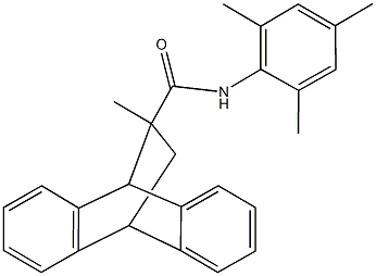 N-mesityl-15-methyltetracyclo[6.6.2.0~2,7~.0~9,14~]hexadeca-2,4,6,9,11,13-hexaene-15-carboxamide Struktur