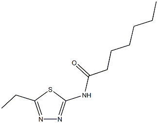 N-(5-ethyl-1,3,4-thiadiazol-2-yl)heptanamide Struktur