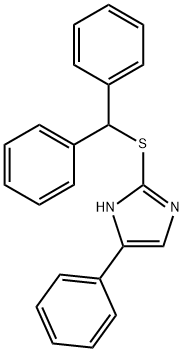 2-(benzhydrylsulfanyl)-4-phenyl-1H-imidazole Struktur