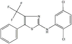 N-(2,5-dichlorophenyl)-5-phenyl-4-(trifluoromethyl)-1,3-thiazol-2-amine Struktur