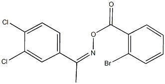 1-(3,4-dichlorophenyl)ethanone O-(2-bromobenzoyl)oxime Struktur