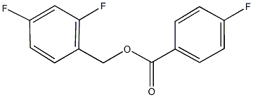 2,4-difluorobenzyl 4-fluorobenzoate Struktur