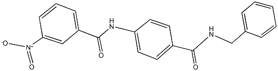 N-{4-[(benzylamino)carbonyl]phenyl}-3-nitrobenzamide Struktur