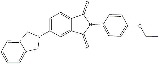 2-(4-ethoxyphenyl)-5-(2-isoindolinyl)-1H-isoindole-1,3(2H)-dione Struktur