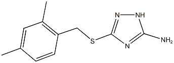 3-[(2,4-dimethylbenzyl)sulfanyl]-1H-1,2,4-triazol-5-amine Struktur