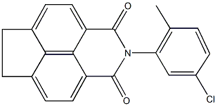 2-(5-chloro-2-methylphenyl)-6,7-dihydro-1H-indeno[6,7,1-def]isoquinoline-1,3(2H)-dione Struktur