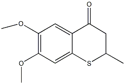 6,7-dimethoxy-2-methyl-2,3-dihydro-4H-thiochromen-4-one Struktur