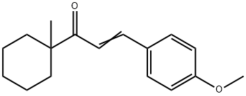 3-(4-methoxyphenyl)-1-(1-methylcyclohexyl)-2-propen-1-one Struktur