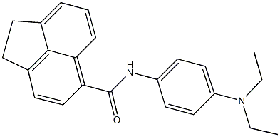 N-[4-(diethylamino)phenyl]-1,2-dihydro-5-acenaphthylenecarboxamide Struktur