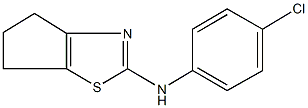 N-(4-chlorophenyl)-5,6-dihydro-4H-cyclopenta[d][1,3]thiazol-2-amine Struktur