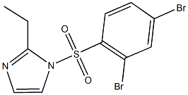 1-[(2,4-dibromophenyl)sulfonyl]-2-ethyl-1H-imidazole Struktur