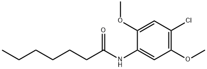 N-(4-chloro-2,5-dimethoxyphenyl)heptanamide Struktur