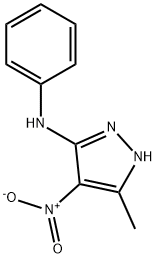 5-anilino-4-nitro-3-methyl-1H-pyrazole Struktur