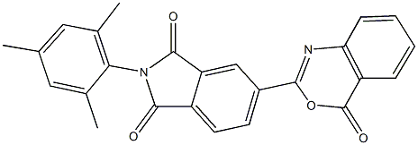 2-mesityl-5-(4-oxo-4H-3,1-benzoxazin-2-yl)-1H-isoindole-1,3(2H)-dione Struktur