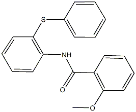 2-methoxy-N-[2-(phenylsulfanyl)phenyl]benzamide Struktur