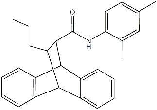 N-(2,4-dimethylphenyl)-16-propyltetracyclo[6.6.2.0~2,7~.0~9,14~]hexadeca-2,4,6,9,11,13-hexaene-15-carboxamide Struktur