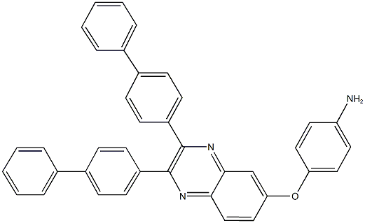 4-[(2,3-di[1,1'-biphenyl]-4-yl-6-quinoxalinyl)oxy]aniline Struktur