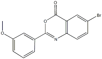 6-bromo-2-(3-methoxyphenyl)-4H-3,1-benzoxazin-4-one Struktur