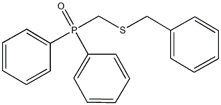 [(benzylsulfanyl)methyl](diphenyl)phosphine oxide Struktur