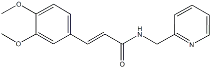 3-(3,4-dimethoxyphenyl)-N-(2-pyridinylmethyl)acrylamide Struktur