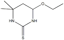 6-ethoxy-4,4-dimethyltetrahydro-2(1H)-pyrimidinethione Struktur