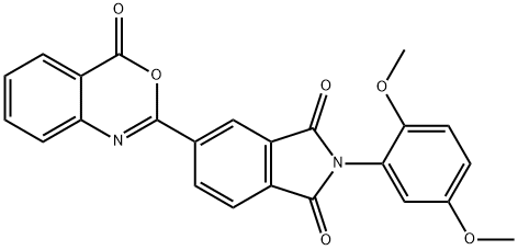 2-(2,5-dimethoxyphenyl)-5-(4-oxo-4H-3,1-benzoxazin-2-yl)-1H-isoindole-1,3(2H)-dione Struktur