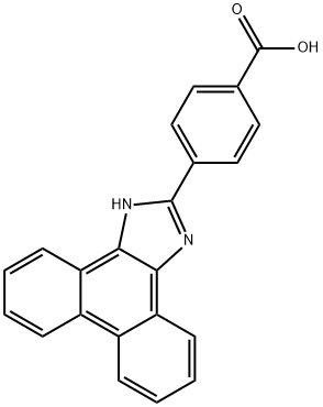 4-(1H-phenanthro[9,10-d]imidazol-2-yl)benzoic acid Struktur