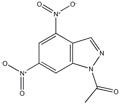 1-acetyl-4,6-bisnitro-1H-indazole Struktur