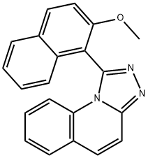 1-(2-methoxy-1-naphthyl)[1,2,4]triazolo[4,3-a]quinoline Struktur