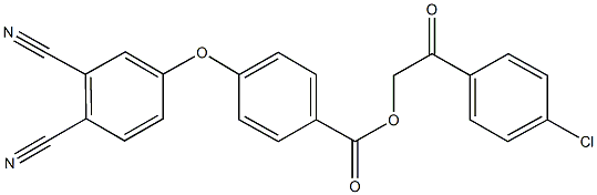 2-(4-chlorophenyl)-2-oxoethyl 4-(3,4-dicyanophenoxy)benzoate Struktur