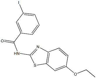 N-(6-ethoxy-1,3-benzothiazol-2-yl)-3-iodobenzamide Struktur