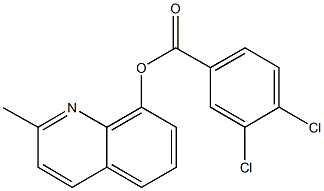 2-methyl-8-quinolinyl 3,4-dichlorobenzoate Struktur