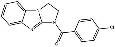 1-(4-chlorobenzoyl)-2,3-dihydro-1H-imidazo[1,2-a]benzimidazole Struktur