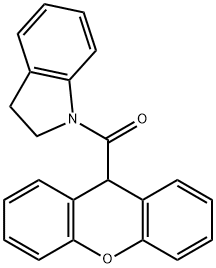 1-(9H-xanthen-9-ylcarbonyl)indoline Struktur