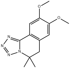 8,9-dimethoxy-5,5-dimethyl-5,6-dihydrotetraazolo[5,1-a]isoquinoline Struktur