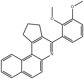 4-(2,3-dimethoxyphenyl)-2,3-dihydro-1H-benzo[f]cyclopenta[c]quinoline Struktur