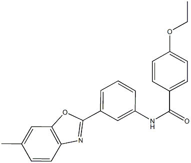 4-ethoxy-N-[3-(6-methyl-1,3-benzoxazol-2-yl)phenyl]benzamide Struktur