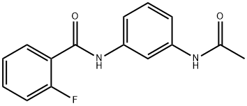 N-[3-(acetylamino)phenyl]-2-fluorobenzamide Struktur