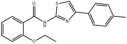 2-ethoxy-N-[4-(4-methylphenyl)-1,3-thiazol-2-yl]benzamide Struktur