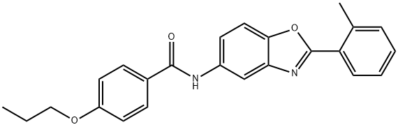 N-[2-(2-methylphenyl)-1,3-benzoxazol-5-yl]-4-propoxybenzamide Struktur