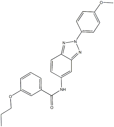 N-[2-(4-methoxyphenyl)-2H-1,2,3-benzotriazol-5-yl]-3-propoxybenzamide Struktur